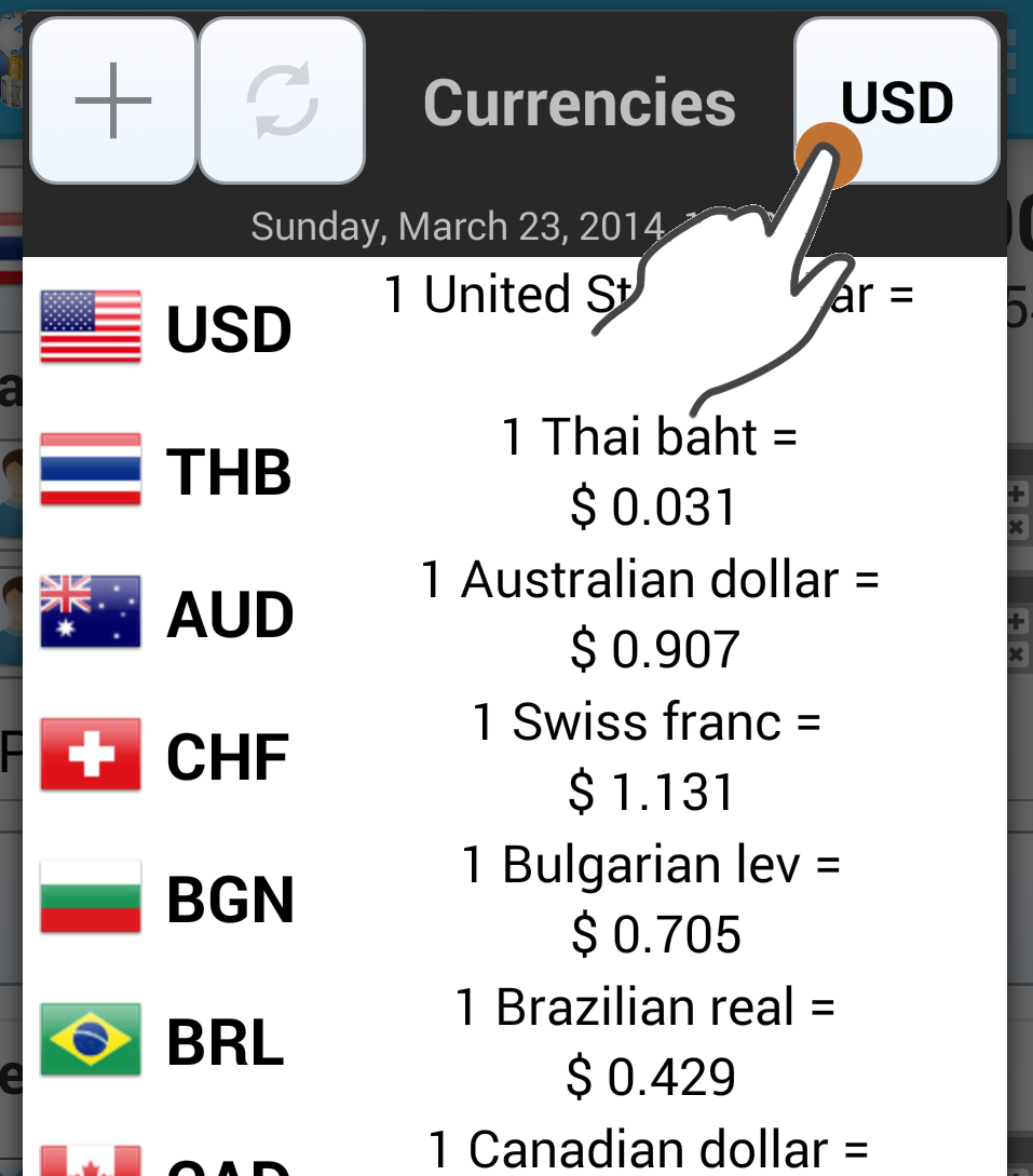 change home currency